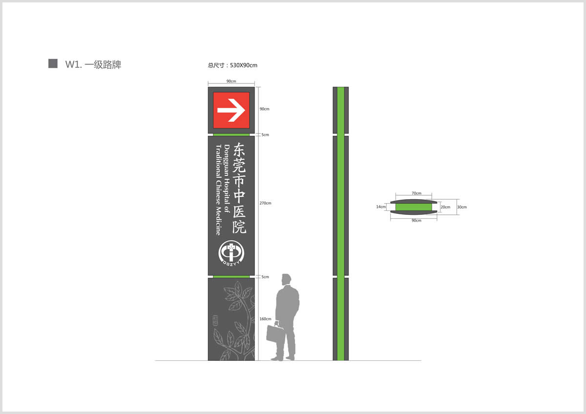 东莞中医院整体导视系统设计